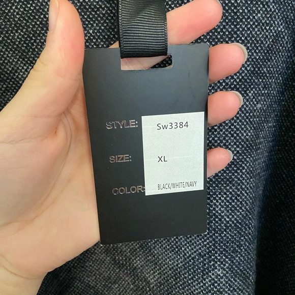 NWT | Oliver O women’s twill plaid patterned open front jacket — XL - Picture 5 of 7